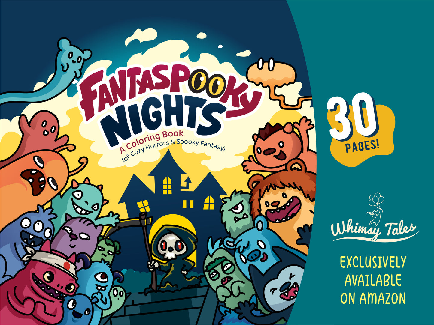 Fantaspooky Nights - A Coloring Book (of Cozy Horrors & Spooky Fantasy)
