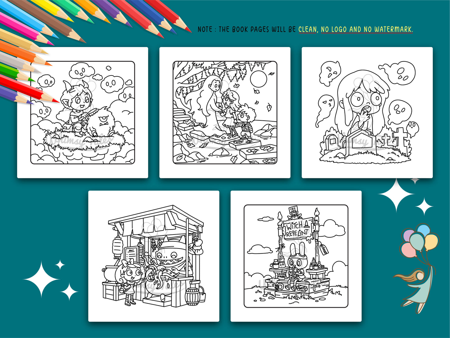 Fantaspooky Nights - A Coloring Book (of Cozy Horrors & Spooky Fantasy)