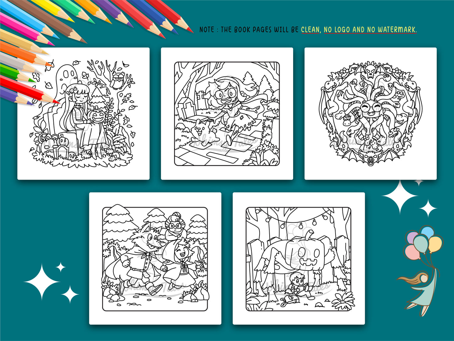 Fantaspooky Nights - A Coloring Book (of Cozy Horrors & Spooky Fantasy)