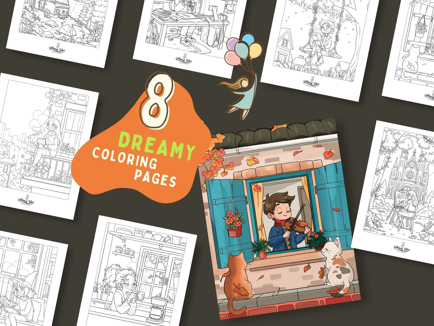 Solitary Dreams (Vol. 2) - A Coloring Book of Cozy Introvert's Worlds