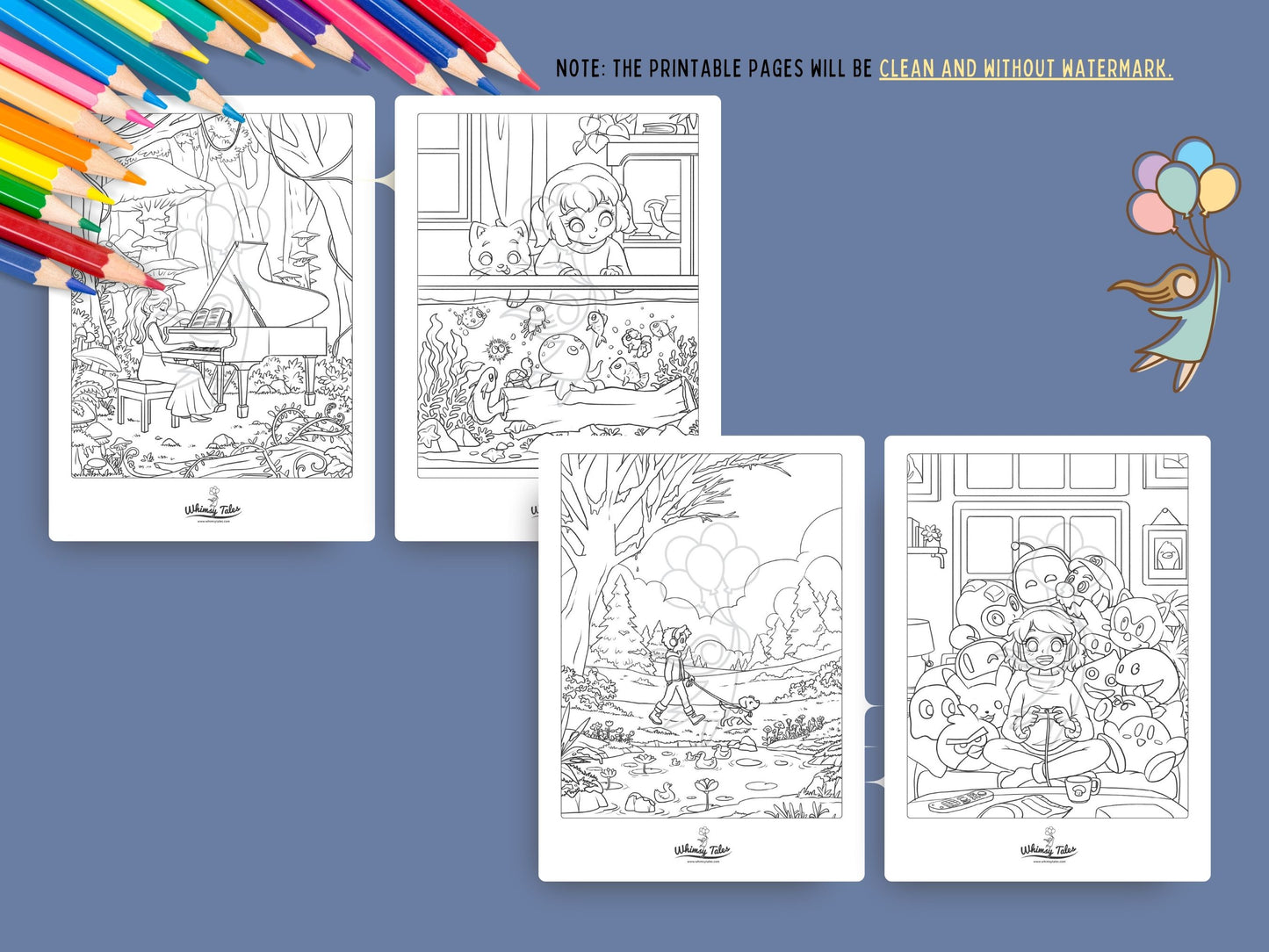 Solitary Dreams (Vol. 1) - A Coloring Book of Cozy Introvert's Worlds
