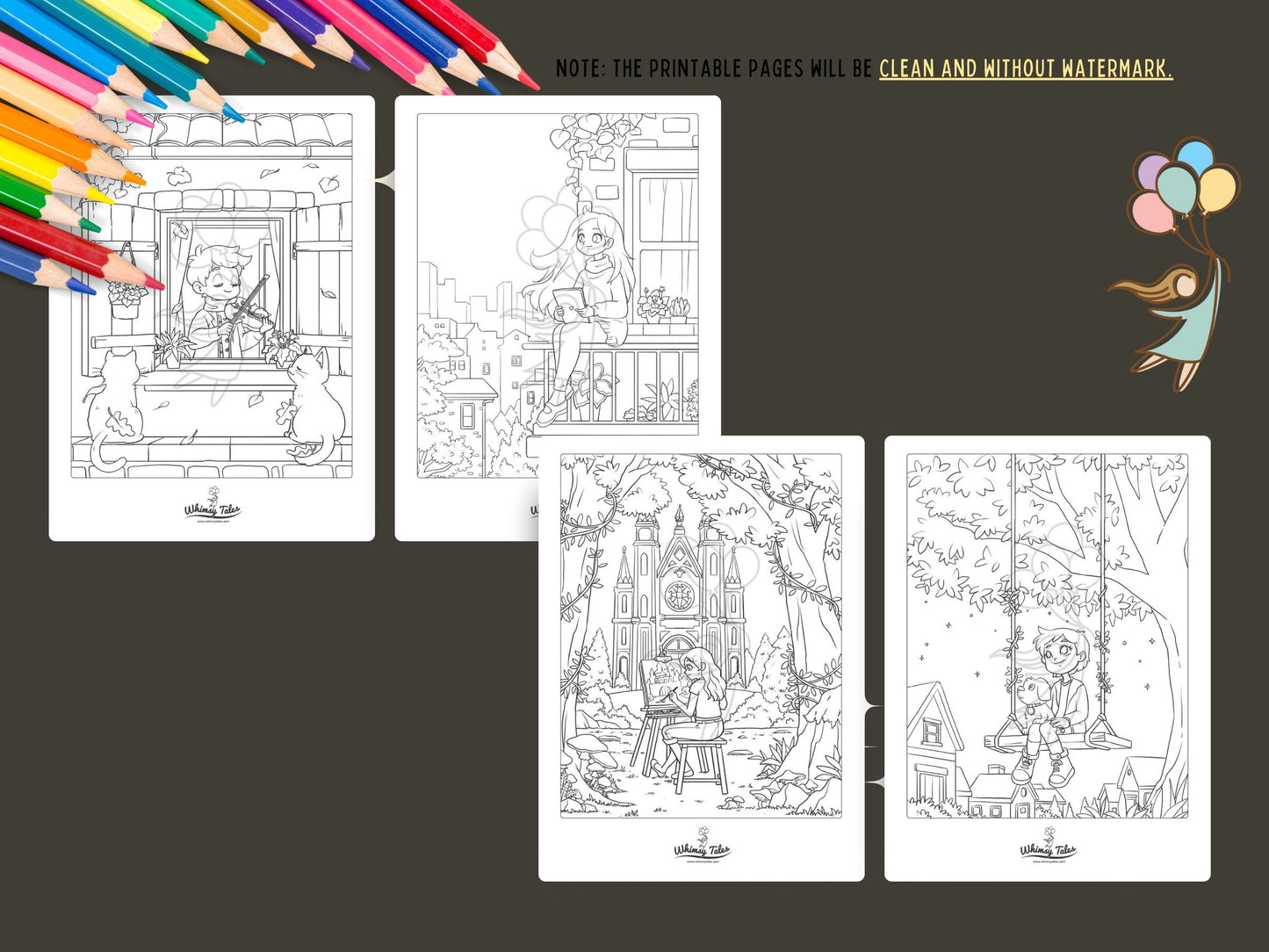 Solitary Dreams (Vol. 2) - A Coloring Book of Cozy Introvert's Worlds
