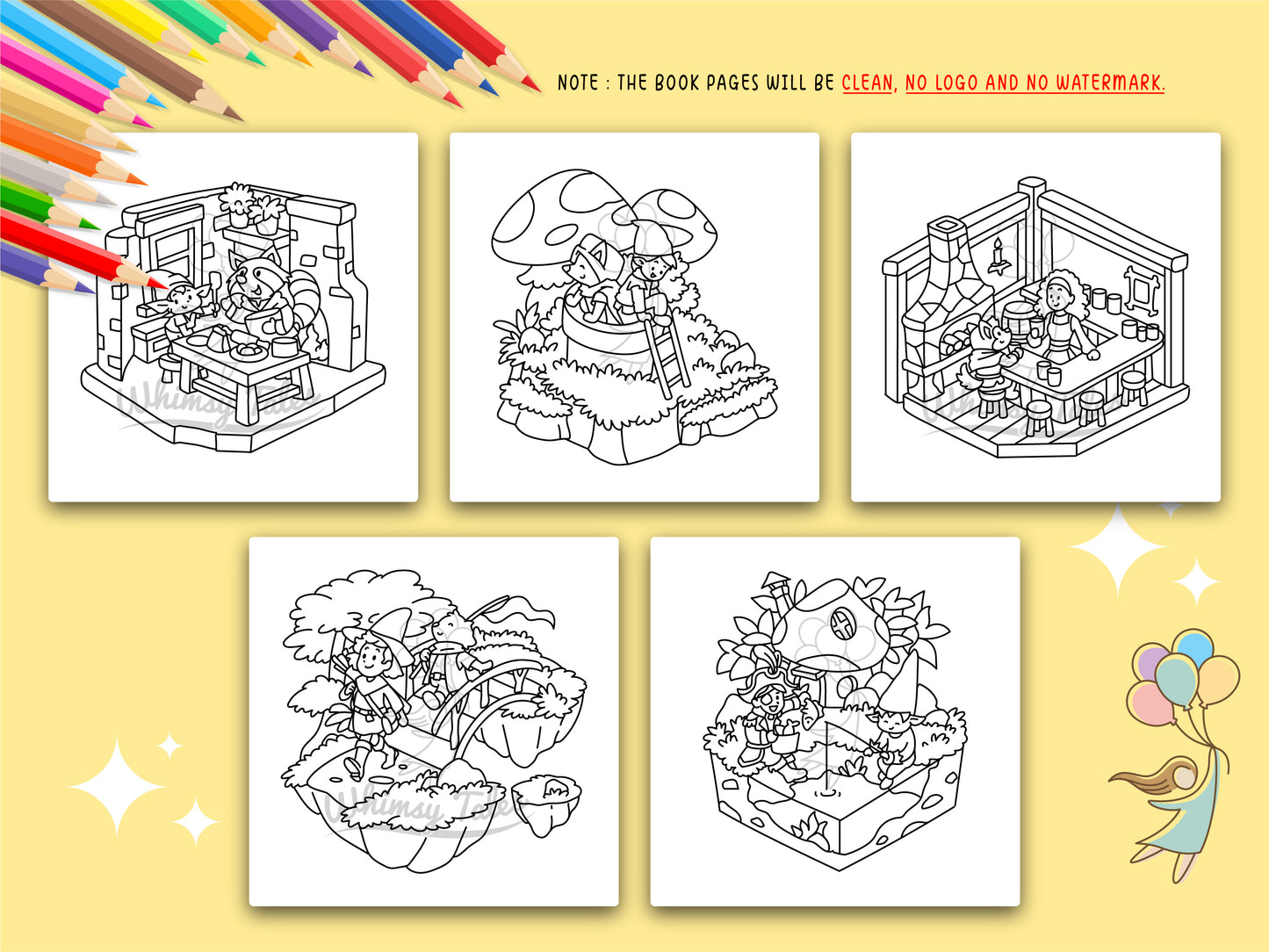 Whimsical Cozy Fantasy - Isometric Corners