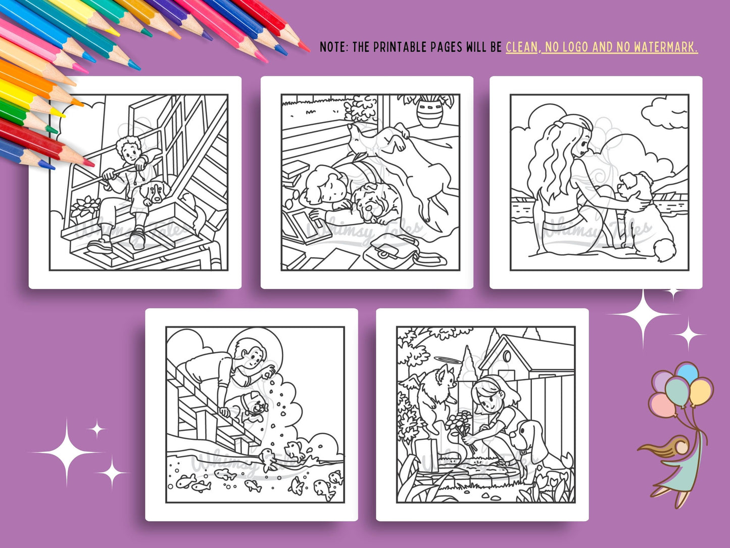 Whimsical Cozy Moments With Dogs - Digital Bundle