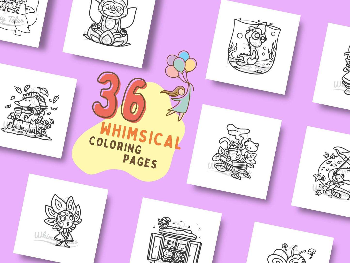 Whimsical Fantasy Doodles Coloring Book