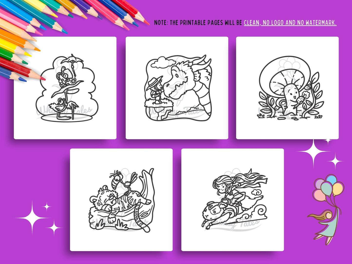 Whimsical Fantasy Doodles Coloring Book