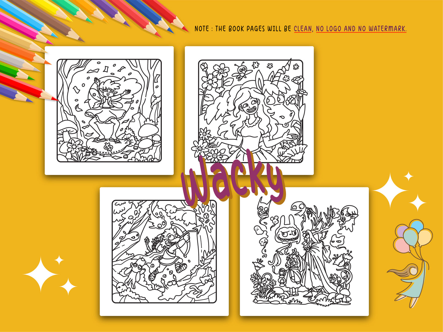 Starglow & Thistle - A Coloring Book for Dreamers & Duskwalkers - Digital Bundle