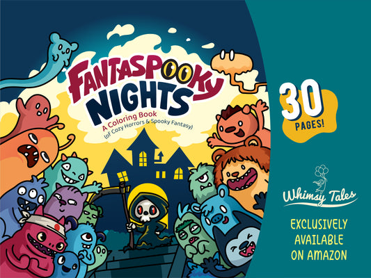 Fantaspooky Nights - A Coloring Book (of Cozy Horrors & Spooky Fantasy)