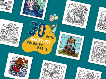 Fantaspooky Nights - A Coloring Book (of Cozy Horrors & Spooky Fantasy)