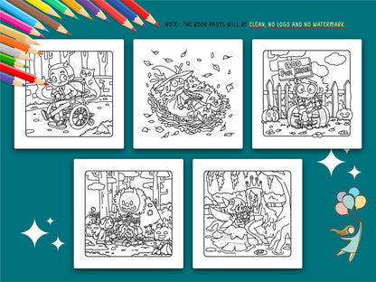 Fantaspooky Nights - A Coloring Book (of Cozy Horrors & Spooky Fantasy)