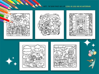 Fantaspooky Nights - A Coloring Book (of Cozy Horrors & Spooky Fantasy)