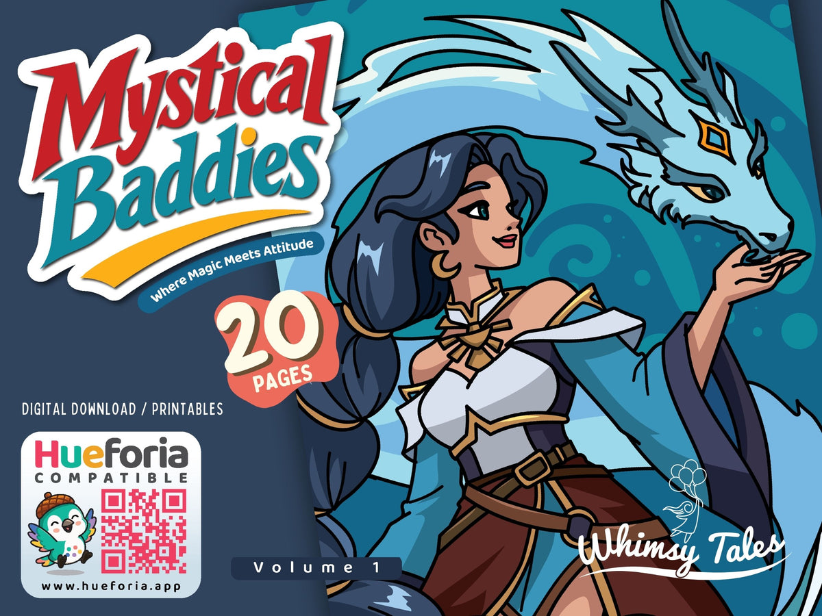 Mystical Baddies Volume 1 - A Coloring Book of Female Characters with Magic and Attitude