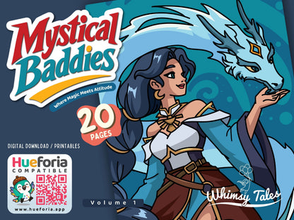 Mystical Baddies Volume 1 - A Coloring Book of Female Characters with Magic and Attitude