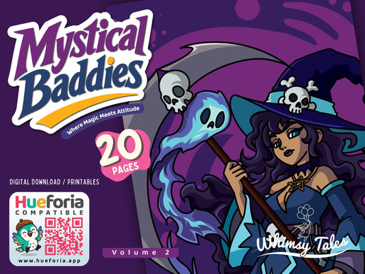 Mystical Baddies Volume 2 - A Coloring Book of Female Characters with Magic and Attitude