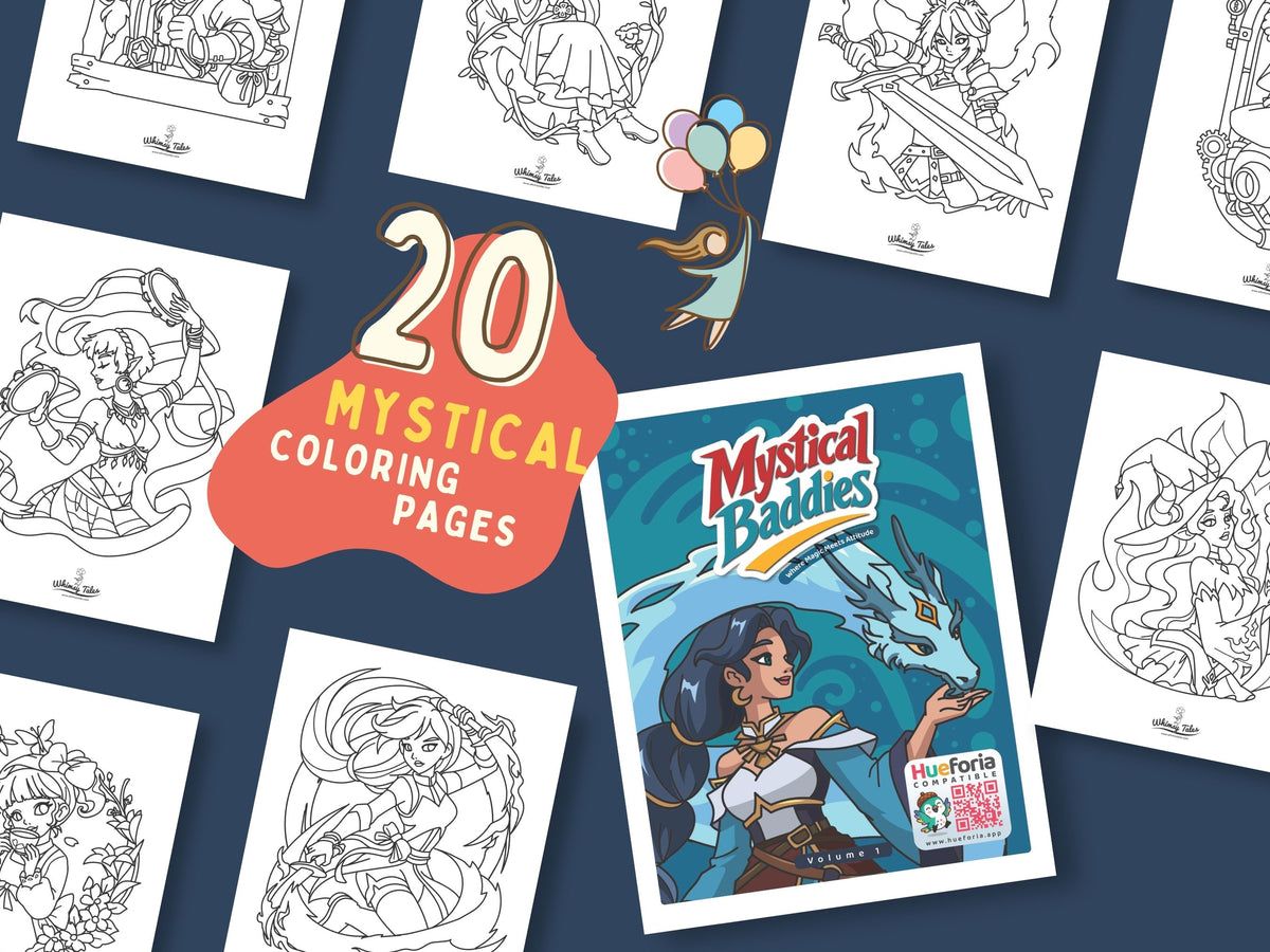 Mystical Baddies Volume 1 - A Coloring Book of Female Characters with Magic and Attitude