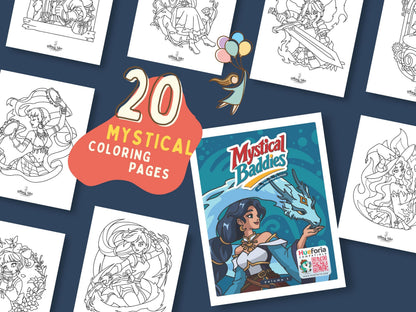 Mystical Baddies Volume 1 - A Coloring Book of Female Characters with Magic and Attitude