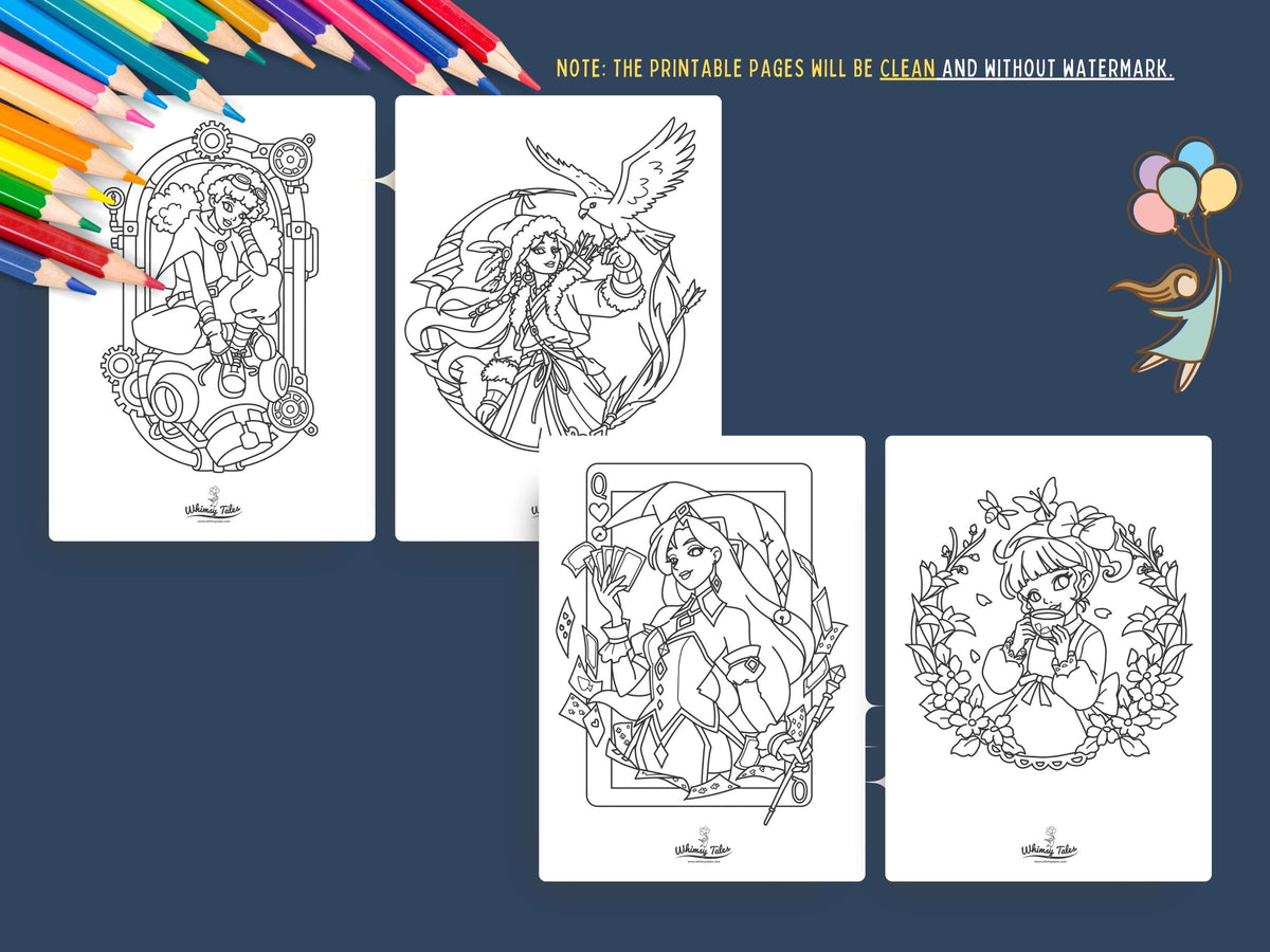 Mystical Baddies Volume 1 - A Coloring Book of Female Characters with Magic and Attitude