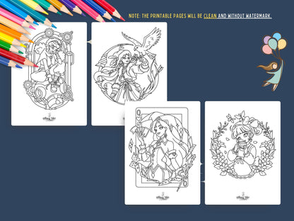 Mystical Baddies Volume 1 - A Coloring Book of Female Characters with Magic and Attitude