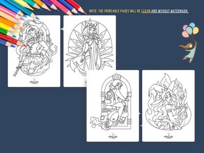 Mystical Baddies Volume 1 - A Coloring Book of Female Characters with Magic and Attitude