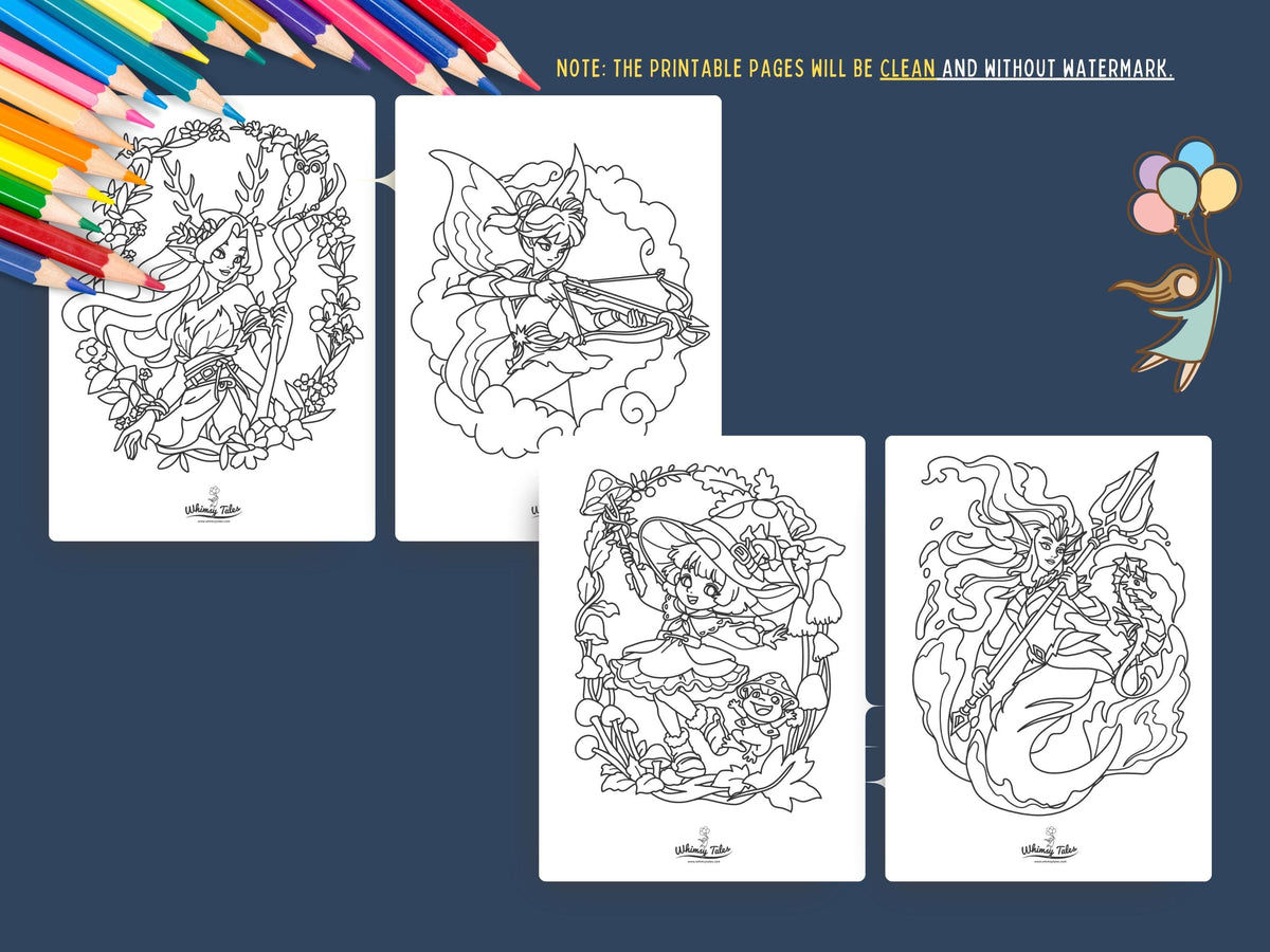 Mystical Baddies Volume 1 - A Coloring Book of Female Characters with Magic and Attitude