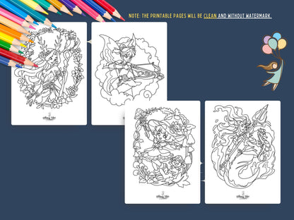 Mystical Baddies Volume 1 - A Coloring Book of Female Characters with Magic and Attitude