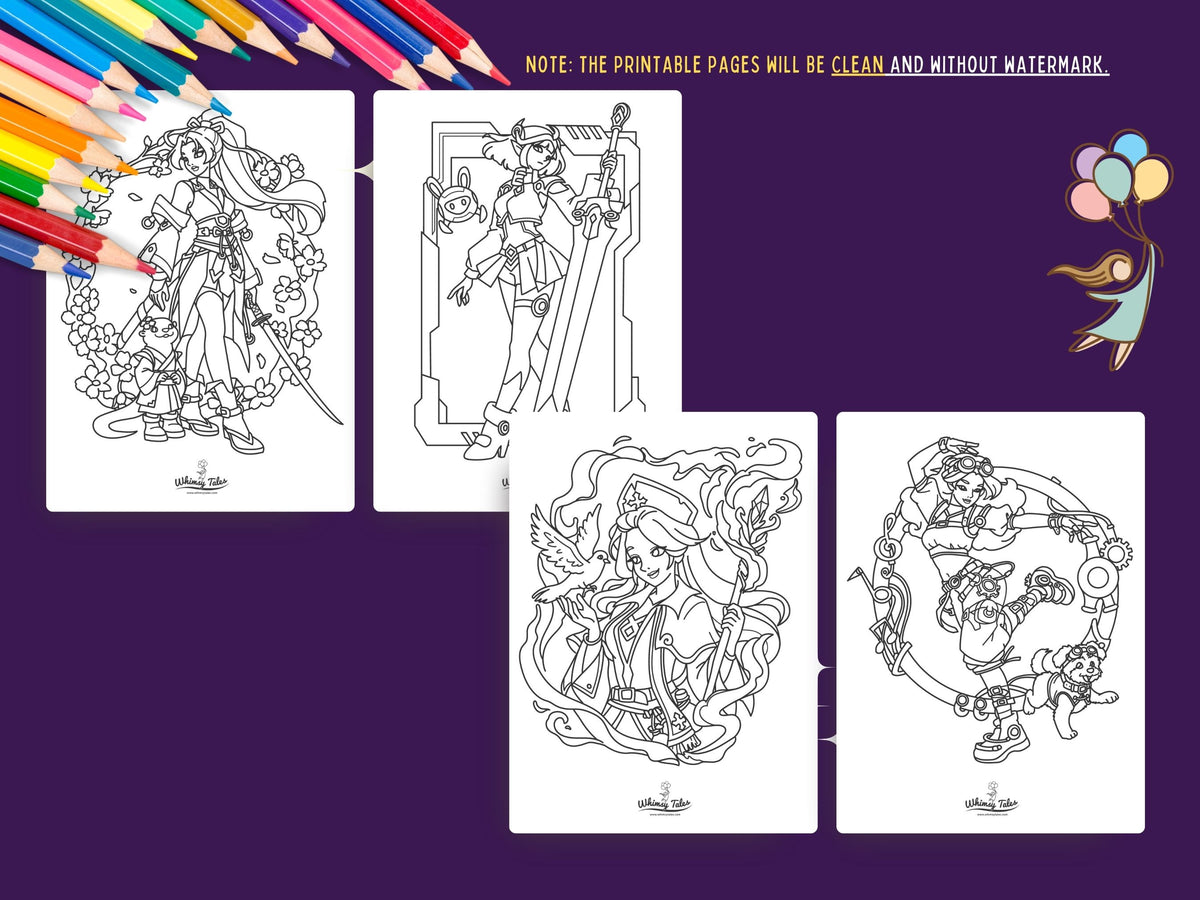 Mystical Baddies Volume 2 - A Coloring Book of Female Characters with Magic and Attitude (Copy)
