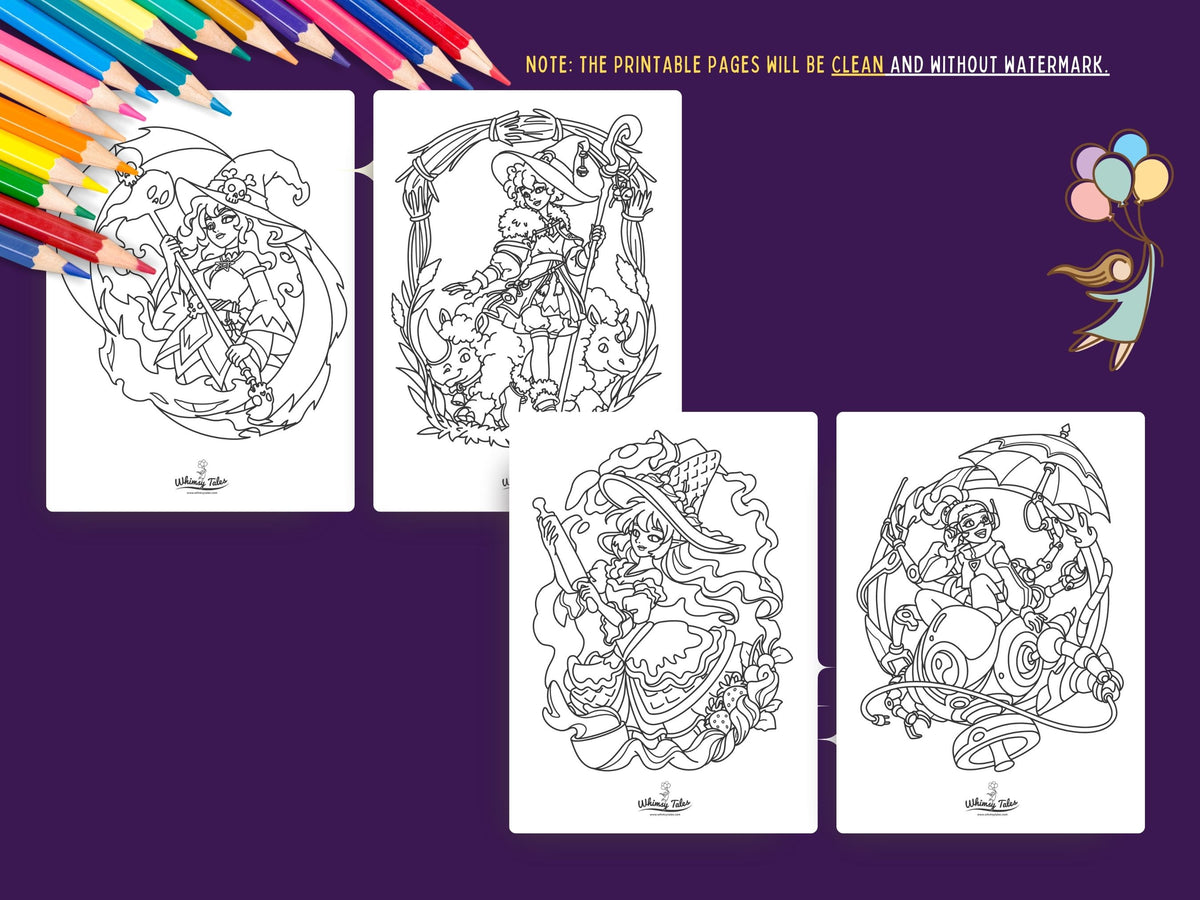 Mystical Baddies Volume 2 - A Coloring Book of Female Characters with Magic and Attitude (Copy)
