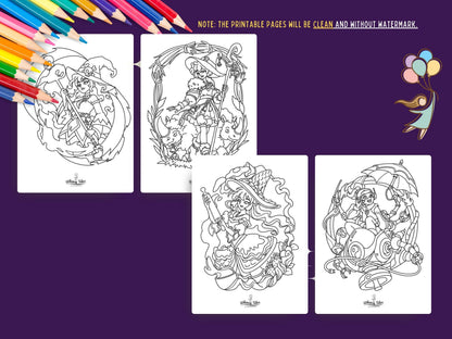 Mystical Baddies Volume 2 - A Coloring Book of Female Characters with Magic and Attitude (Copy)
