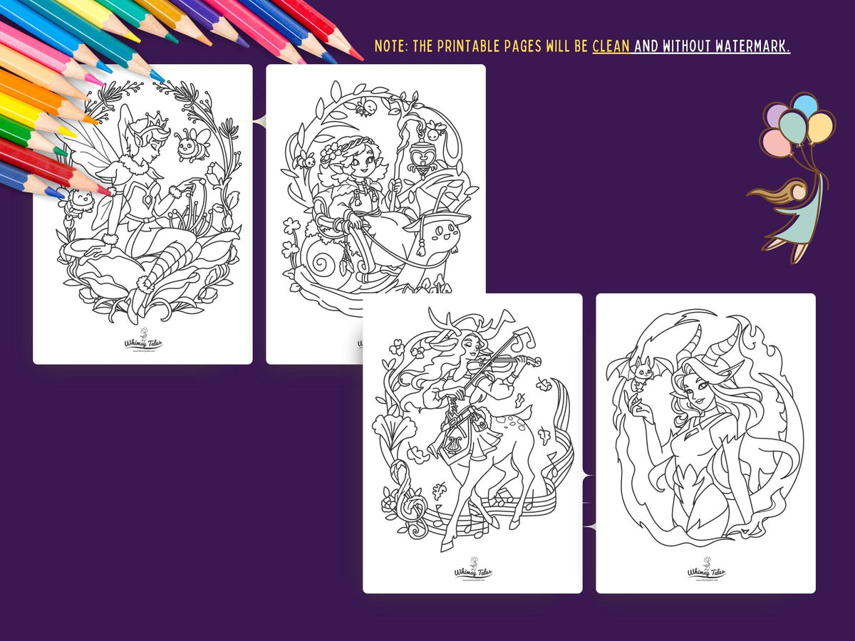 Mystical Baddies Volume 2 - A Coloring Book of Female Characters with Magic and Attitude (Copy)