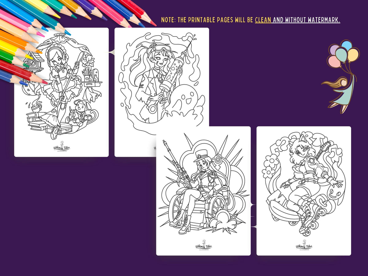 Mystical Baddies Volume 2 - A Coloring Book of Female Characters with Magic and Attitude (Copy)