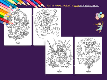 Mystical Baddies Volume 2 - A Coloring Book of Female Characters with Magic and Attitude (Copy)