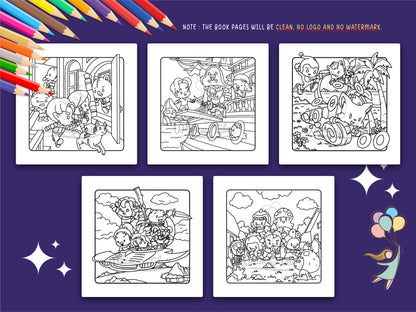 Whimsical Fable Critters in Pixel Meadow