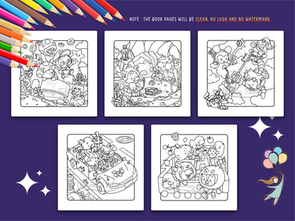 Whimsical Fable Critters in Pixel Meadow