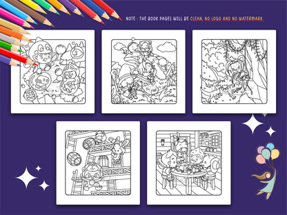 Whimsical Fable Critters in Pixel Meadow