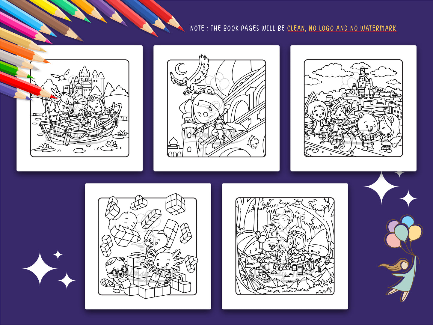 Whimsical Fable Critters in Pixel Meadow