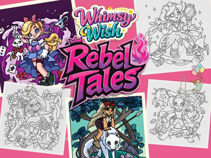 Whimsy Wish | Hand-Drawn, Custom and Personalized Coloring Page by Whimsy Tales