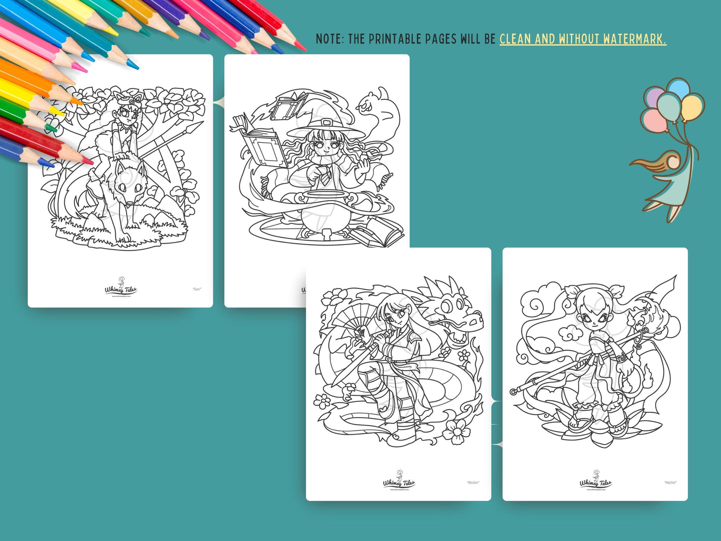 Rebel Tales (Vol. 2) - A Coloring Book of Badass Heroines, Reimagined