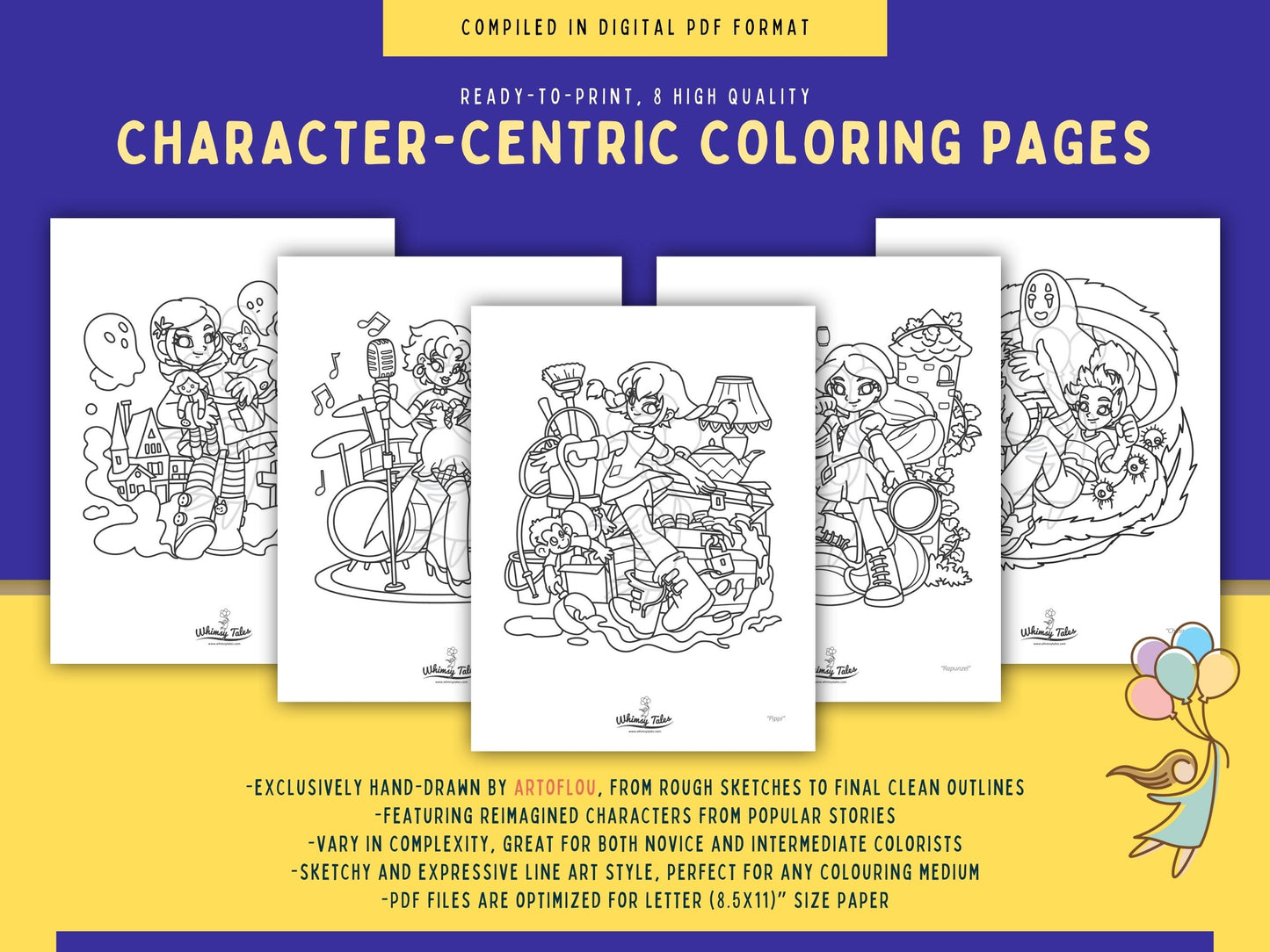 Rebel Tales (Vol. 3) - A Coloring Book of Badass Heroines, Reimagined