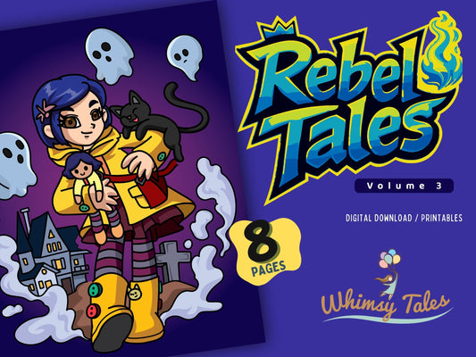 Rebel Tales (Vol. 3) - A Coloring Book of Badass Heroines, Reimagined