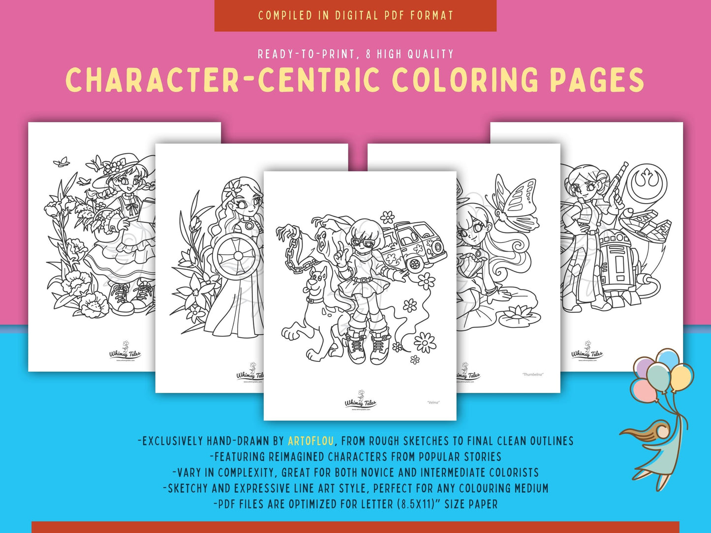 Rebel Tales (Vol. 4) - A Coloring Book of Badass Heroines, Reimagined