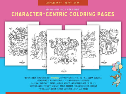 Rebel Tales (Vol. 4) - A Coloring Book of Badass Heroines, Reimagined