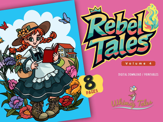 Rebel Tales (Vol. 4) - A Coloring Book of Badass Heroines, Reimagined
