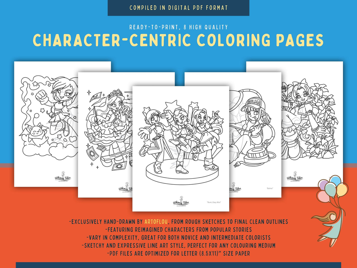 Rebel Tales (Vol. 5) - A Coloring Book of Badass Heroines, Reimagined