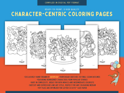 Rebel Tales (Vol. 5) - A Coloring Book of Badass Heroines, Reimagined