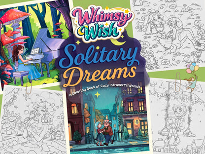 Whimsy Wish | Hand-Drawn, Custom and Personalized Coloring Page by Whimsy Tales