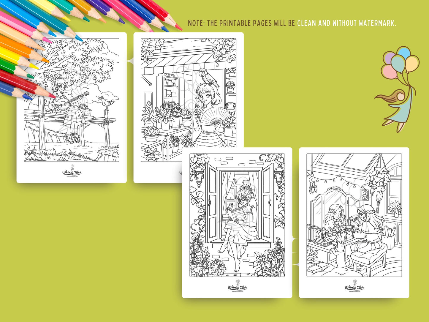 Solitary Dreams 2 (Vol. 1) - A Coloring Book of Cozy Introvert's Worlds