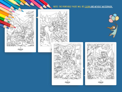 Solitary Dreams 2 (Vol. 3) - A Coloring Book of Cozy Introvert's Worlds