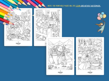 Solitary Dreams 2 (Vol. 3) - A Coloring Book of Cozy Introvert's Worlds
