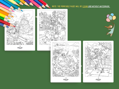 Solitary Dreams 2 (Vol. 4) - A Coloring Book of Cozy Introvert's Worlds