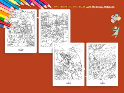 Solitary Dreams 2 (Vol. 5) - A Coloring Book of Cozy Introvert's Worlds